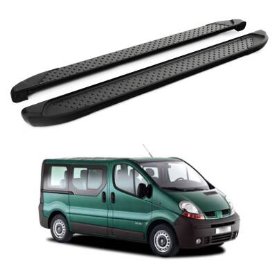 Turtle Renault Trafic (X83) 2001-2014 / Uzun Şasi Yan Basamak Sapphire V1 Siyah