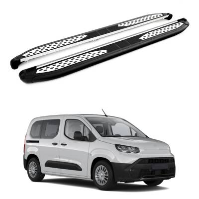 Turtle Toyota Proace City 2019-2025 / Kısa Şasi Yan Basamak Plus Siyah