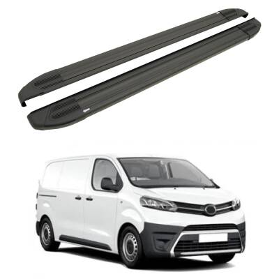 Turtle Toyota Proace (Mk2) 2013-2016 / Kısa Şasi Yan Basamak Brillant Siyah