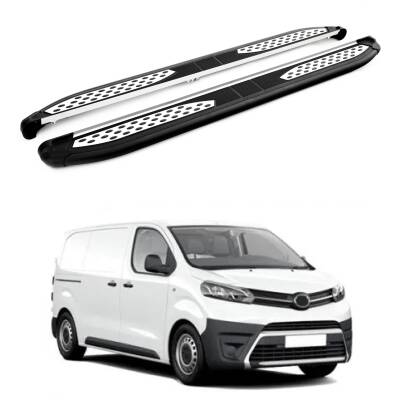 Turtle Toyota Proace (Mk2) 2013-2016 / Kısa Şasi Yan Basamak Plus Siyah