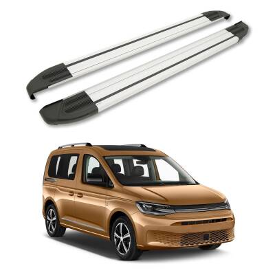 Turtle Volkswagen Caddy 2020-2025 / Kısa Şasi Yan Basamak Brillant Gri