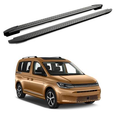 Turtle Volkswagen Caddy 2020-2025 / Kısa Şasi Yan Basamak Era V1 Siyah
