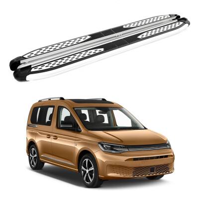 Turtle Volkswagen Caddy 2020-2025 / Kısa Şasi Yan Basamak Plus Gri