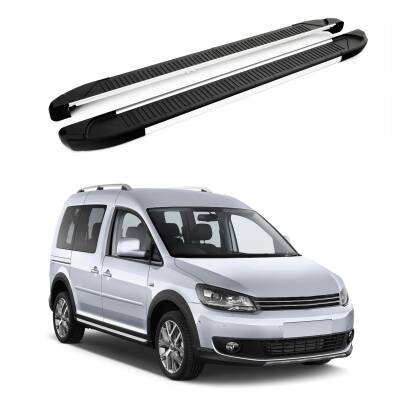 Turtle Volkswagen Caddy (2K) 2003-2019 / Uzun Şasi Yan Basamak Another Gri
