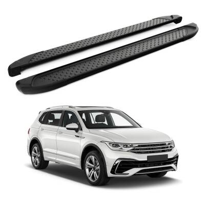 Turtle Volkswagen Tiguan Allspace (Ad/Bw) 2018-2023 Yan Basamak Sapphire V1 Siyah